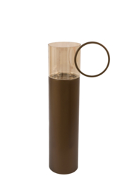 7798164 | Hurriacane Ø25,5x107 cm YON - bruin/brons | Light & Living