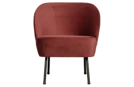 800748-C | Vogue fauteuil - fluweel chestnut | BePureHome
