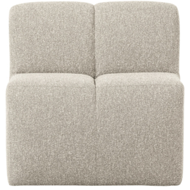 377519-EM | Mojo eetbank met rugleuning 84cm - bouclé beige melange | WOOOD