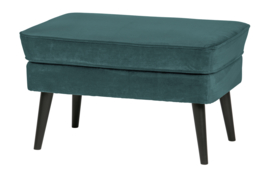 340457-198 | Rocco hocker - fluweel teal | WOOOD