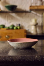 KST0301 | 70s ceramics: curry bowls, lotus (set of 2) | HKliving - Eind oktober verwacht!