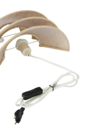 3130284 | Wandlamp 28x14x19 cm Warido - naturel | Light & Living - Binnenkort verwacht!