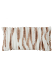 6877543 | Kussen 60x30 cm MABLY - velvet crème/bruin | Light & Living