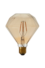 9900206 | LED diamant Ø11x13 cm LIGHT 3W - amber E27 dimbaar | Light & Living