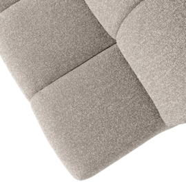 377462-EM | Mojo eetbank met rugleuning 164cm - bouclé beige melange | WOOOD