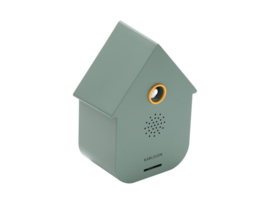 KA6095GR | Sound box modern cuckoo - jungle green | Karlsson by Present Time - Eind juni weer verwacht!
