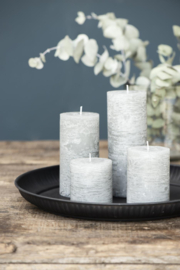 4176-18 | Rustic candle - light grey Ø:7 H:10 | Ib Laursen 