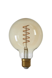 9900402 | Deco LED globe Ø9,5x14 cm 4W - amber E27 dimbaar | Light & Living