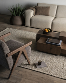 96389 | Salontafel Quinten rechthoek - bruin | Eleonora