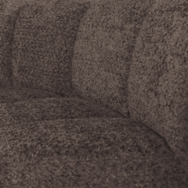 377902-WB | Mojo eetbank half ronde hoek met rugleuning - wollig bruin | WOOOD