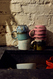 KST0277 | 70s ceramics: café mug, bubble | HKliving - Medio oktober verwacht!