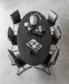 BT 611383 | Timeless Black eettafel Shape 240 cm - ovaal | DTP Home