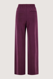 Wijde jogger met bies - burgundy | Zusss 