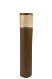 7798264 | Hurricane Ø25,5x127 cm YON - bruin/brons | Light & Living