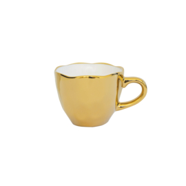 106124 | UNC Good Morning cup espresso - gold | Urban Nature Culture 