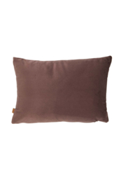 Kussen sparkling days 35x25cm - donkerbruin/goud | Zusss - Binnenkort verwacht!