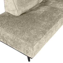 378652-WH | Statement hoekbank links - structure velvet wheatfield | WOOOD