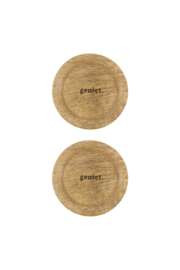 Glasstopper hout geniet - naturel | Zusss 