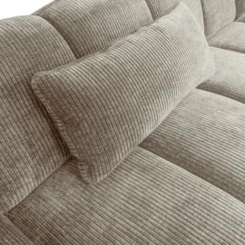 377468-D | Mojo kussen - ribstof donkerzand | WOOOD