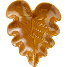 92287-14 | Bowl leaf shaped - honey | Ib Laursen 