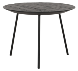 HI 301153 | Salontafel Jupiter zwart medium - Ø50 cm  | DTP Home