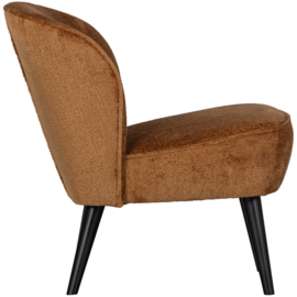 375690-TC | Sara fauteuil - structure velvet cognac | WOOOD