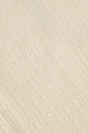 Broek van crinkle stof - off white | Zusss
