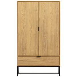 373749-E | Silas 2-deurs kast - eiken decor [fsc] | WOOOD