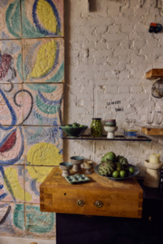 KST0310 | 70s ceramics: bowl on base L, brew | HKliving - Eind oktober verwacht!