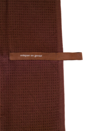 Gastendoekje ontspan en geniet 30x55cm - bruin | Zusss - binnenkort verwacht!
