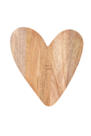 Borrelplank hout hartje time to sparkle - naturel | Zusss 