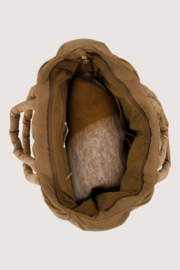 Gewatteerde tas met hartbedel - Hazelnut | Zusss - Binnenkort verwacht!!