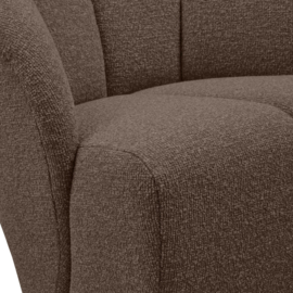 377463-BM | Mojo draaifauteuil - bouclé bruin melange | WOOOD
