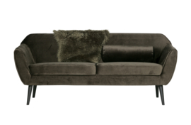 340451-G | Rocco sofa 187 cm - fluweel warm groen | WOOOD