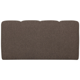 377462-BM | Mojo eetbank met rugleuning 164cm - bouclé bruin melange | WOOOD