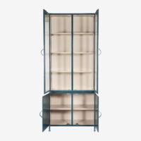 Vitrinekast Detroit 4drs. - Diepblauw | New Routz