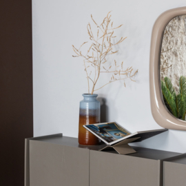 375066-BG | Decennia xl vaas - keramiek blauwgeel 38xø17 cm | WOOOD