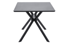 377218-Z | Bruno eettafel rechthoek mdf zwart - 200x90cm | WOOOD Exclusive