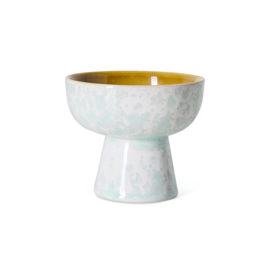 KST0309 | 70s ceramics: bowl on base S, lotus | HKliving - Eind oktober verwacht!