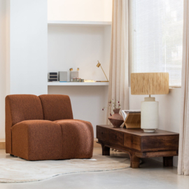 377451-RM | Mojo 1-zits element - bouclé roestbruin melange | WOOOD