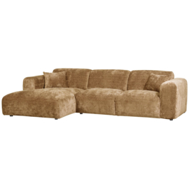 375072-H | Cloud chaise longue links - geweven chenille honginggeel | WOOOD