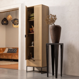 373384-E | Silas hoge kast - eiken decor [fsc] | WOOOD