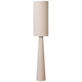 375036-N | Loft vloerlamp XL - metaal/bouclé naturel 187xø35cm | WOOOD