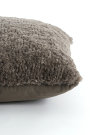 6879027 | Kussen 45x45 cm VITERBO - donker grijs | Light & Living