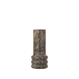 734808 | Bazil marble canlde holder M - moss green | PTMD