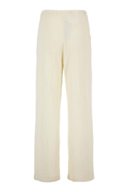 Broek van crinkle stof - off white | Zusss