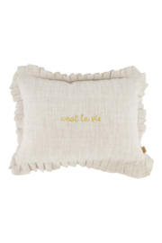 Kussen cest la vie 35x25cm - peper en zout | Zusss - Wordt verwacht!