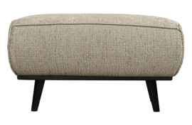 378663-WH | Statement hocker - structure velvet wheatfield | BePureHome