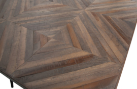 800950-N | Rhombic eettafel 180x90cm - hout/metaal | BePureHome