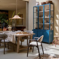 Vitrinekast Detroit 6drs. - Diepblauw | New Routz